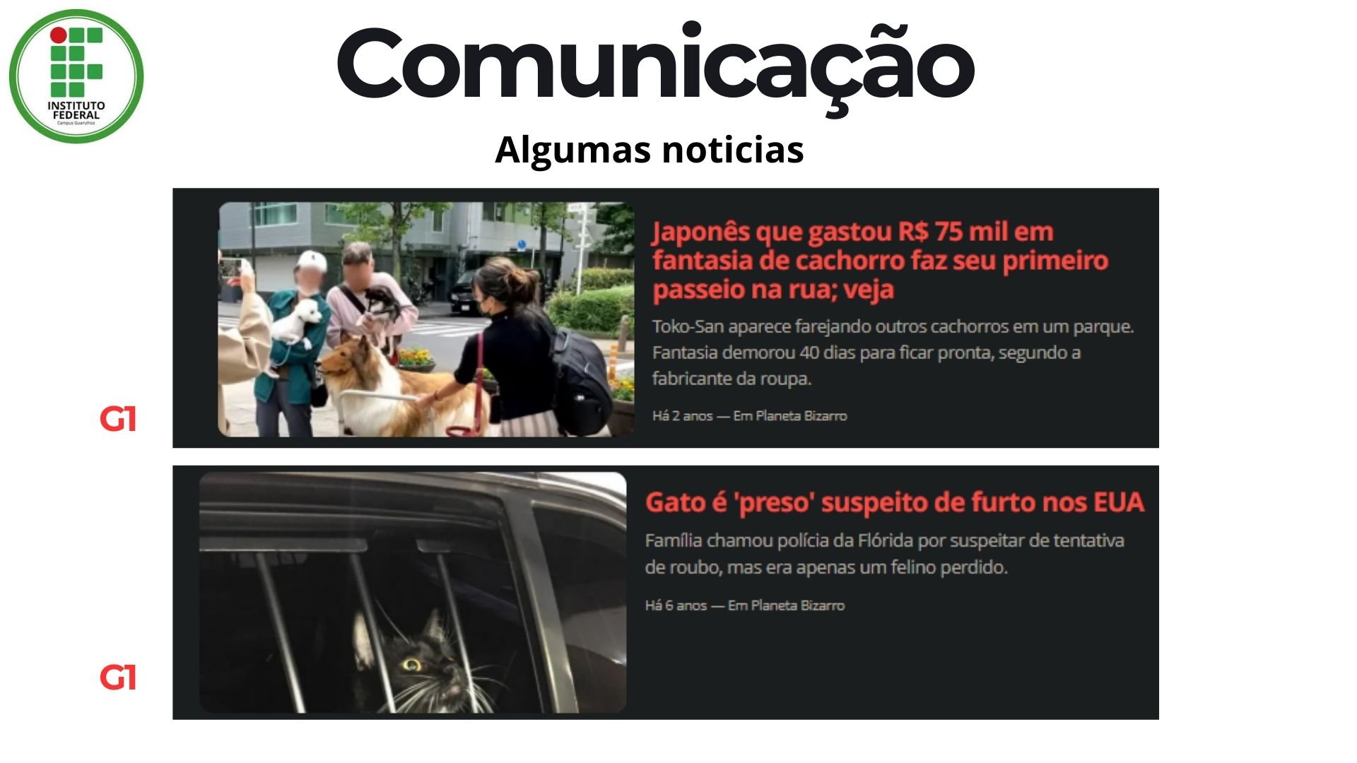 Slide 8: Comunicação Fake News